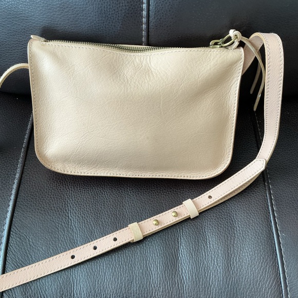 Madewell ‘The Simple’ Nude Tan Leather Crossbody Bag - Picture 12 of 12